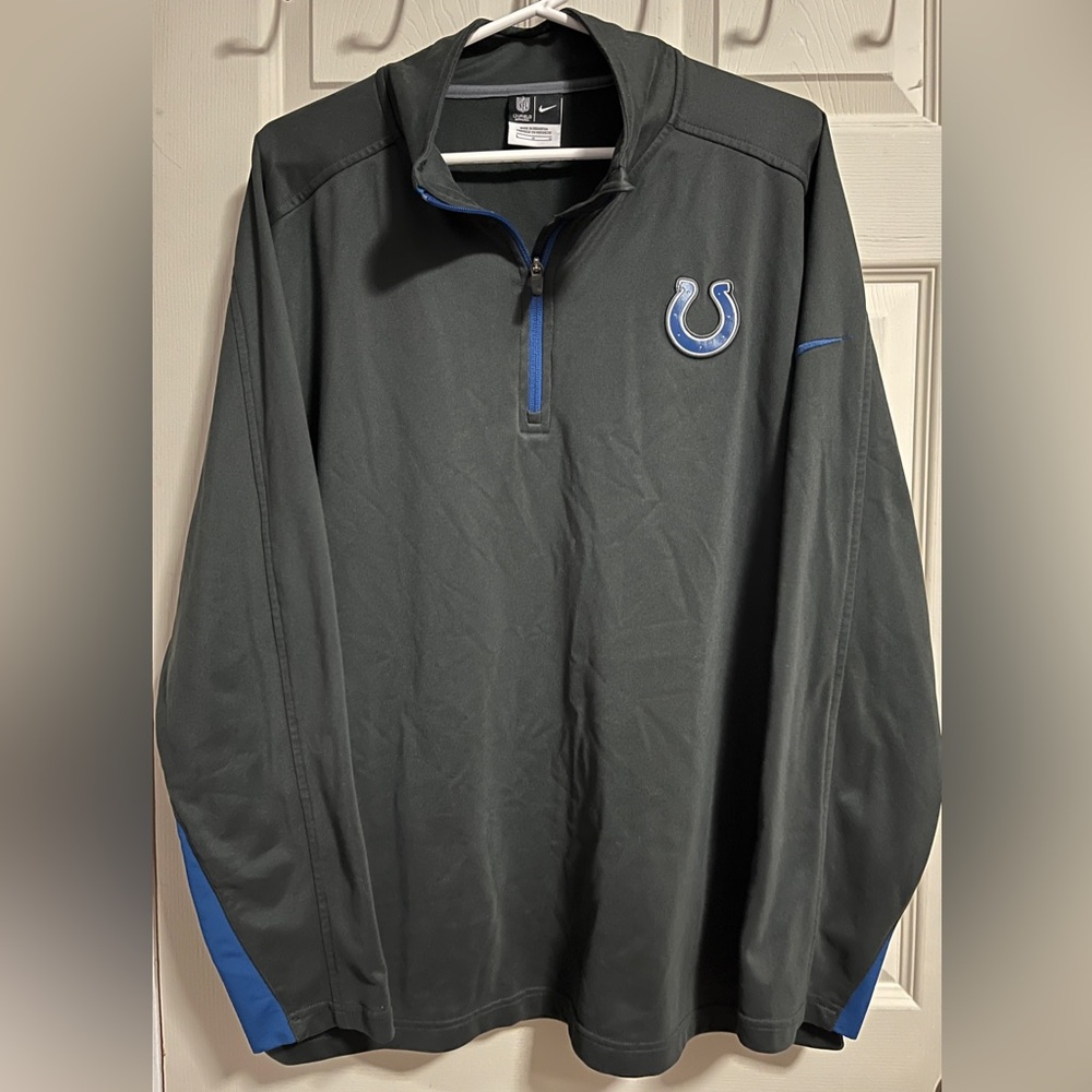 Nike NFL Indianapolis Colts Men's Sz Large Pullover sweatshirt On Field Apparel